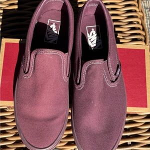 Vans Slip-on Sneakers - unisex - monochrome dark red/burgundy